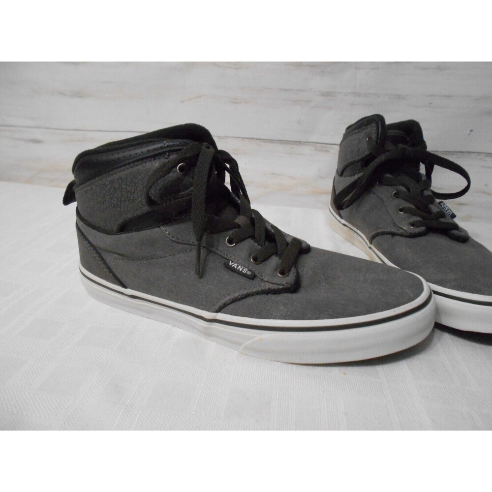 MINTY! VANS Skate Shoe Mid-Ankle Size 6 Youth Gray Skateboard Shoe Sneakers